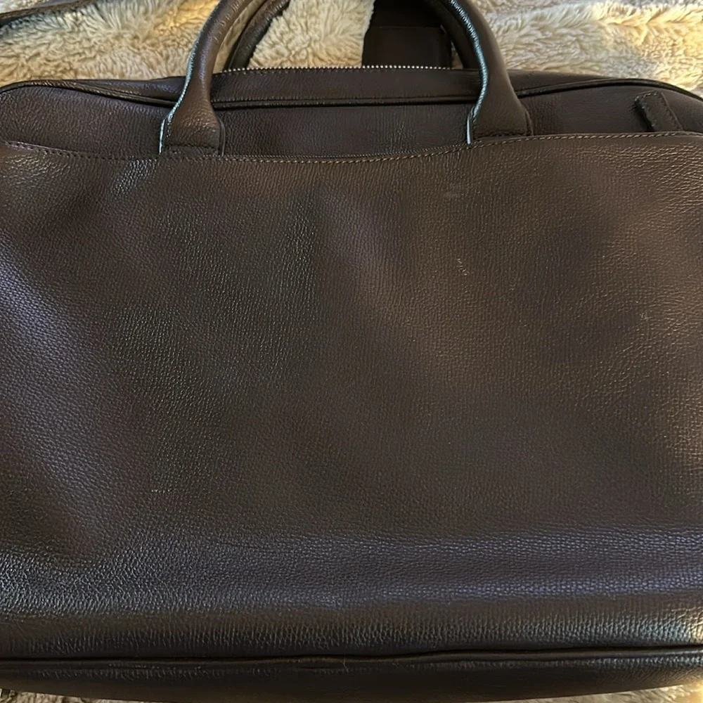 Samsonite Dark Brown Faux Leather Briefcase